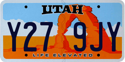 UT license plate Y279JY