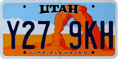UT license plate Y279KH