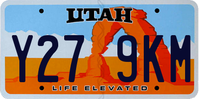 UT license plate Y279KM