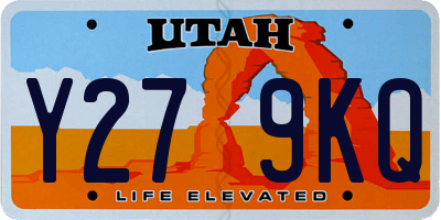UT license plate Y279KQ