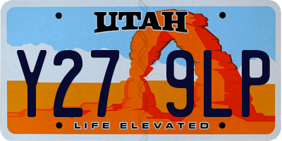 UT license plate Y279LP