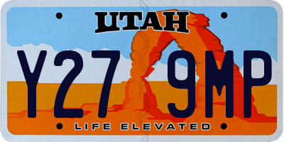 UT license plate Y279MP
