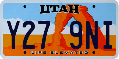 UT license plate Y279NI