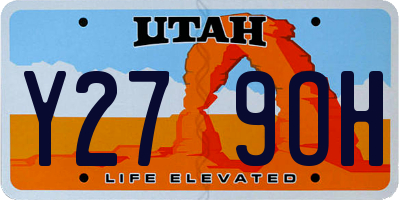 UT license plate Y279OH