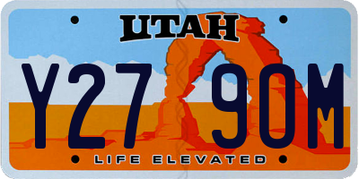 UT license plate Y279OM