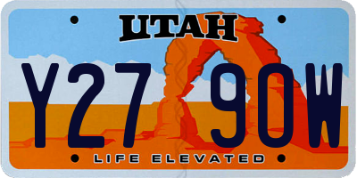 UT license plate Y279OW