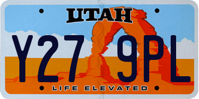 UT license plate Y279PL