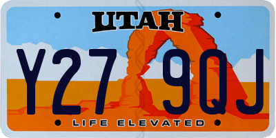 UT license plate Y279QJ
