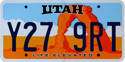UT license plate Y279RT