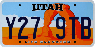 UT license plate Y279TB
