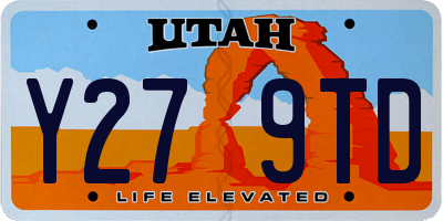 UT license plate Y279TD
