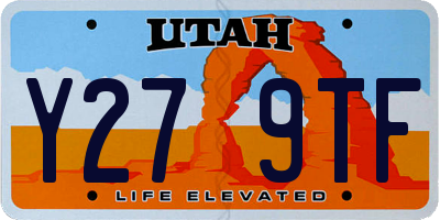 UT license plate Y279TF
