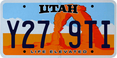 UT license plate Y279TI