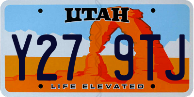UT license plate Y279TJ
