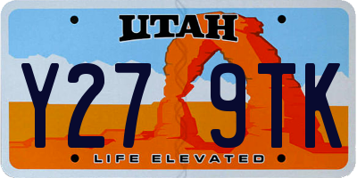 UT license plate Y279TK