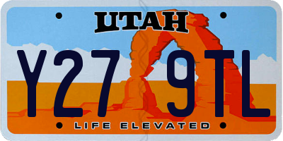 UT license plate Y279TL