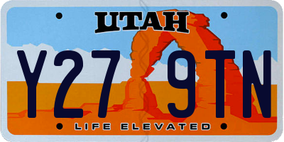 UT license plate Y279TN