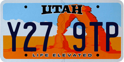 UT license plate Y279TP