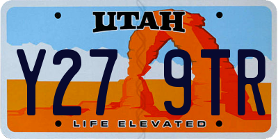 UT license plate Y279TR