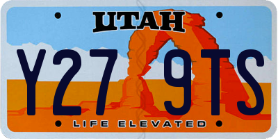 UT license plate Y279TS