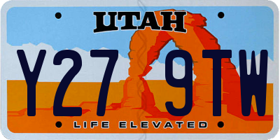 UT license plate Y279TW
