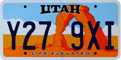 UT license plate Y279XI
