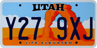 UT license plate Y279XJ