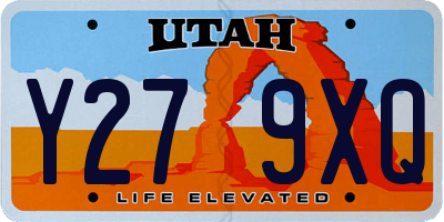 UT license plate Y279XQ