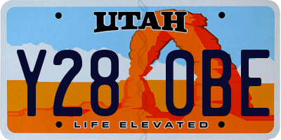 UT license plate Y280BE