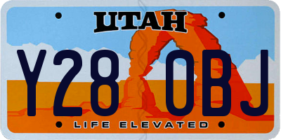 UT license plate Y280BJ