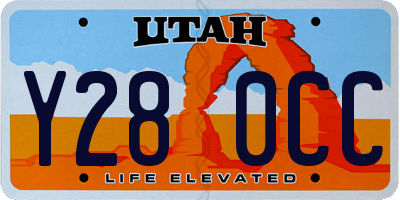 UT license plate Y280CC