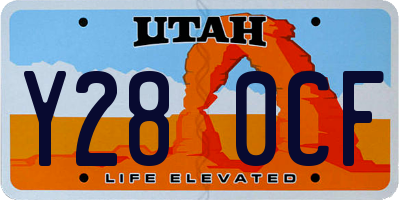 UT license plate Y280CF