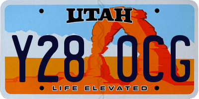 UT license plate Y280CG