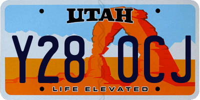 UT license plate Y280CJ