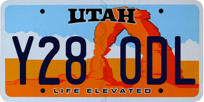 UT license plate Y280DL