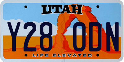 UT license plate Y280DN