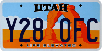 UT license plate Y280FC
