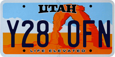 UT license plate Y280FN