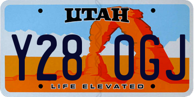 UT license plate Y280GJ