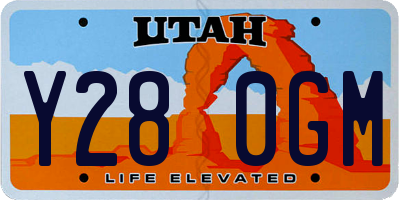 UT license plate Y280GM