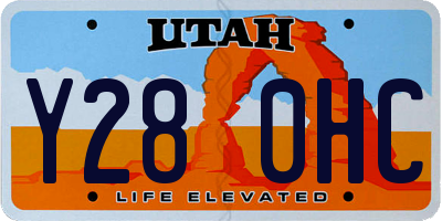 UT license plate Y280HC