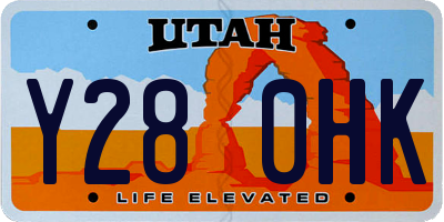 UT license plate Y280HK