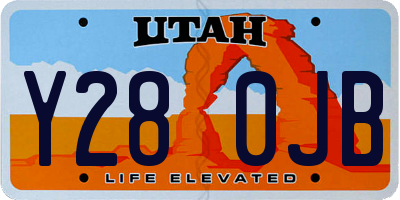 UT license plate Y280JB
