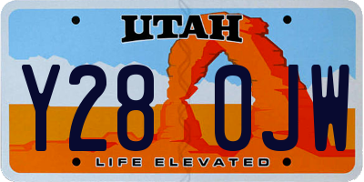 UT license plate Y280JW