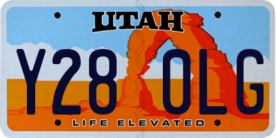 UT license plate Y280LG