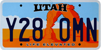 UT license plate Y280MN