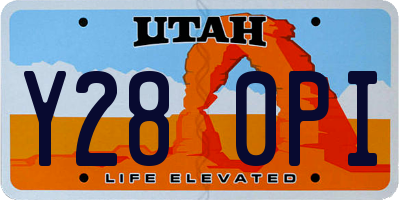 UT license plate Y280PI