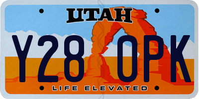 UT license plate Y280PK
