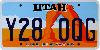 UT license plate Y280QG