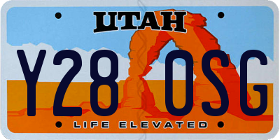 UT license plate Y280SG
